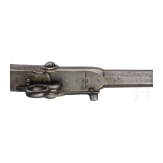 Gendarmerie breechloader percussion pistol pair, Holstein model 1852 with saddle holsters, Ludwig Sauerbrey of Zella (D)