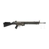 A self-loading rifle Schwaben Arms SAR 97 upgraded with SG1 sniper-rifle scope and stock parts
