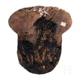 A wooden mummy mask with traces of paint, Late Period, mid-3rd of the 1st millennium B.C.