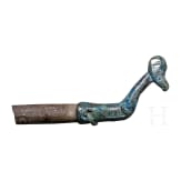 Whetstone with bronze handle in the shape of a goat's head protome, Luristan, 11th&ndash;10th century B.C.