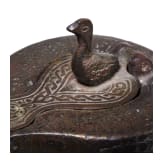 A bronze Ottoman oil lamp, Seljuk, 12th - 13th century