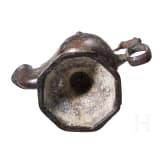 A bronze Ottoman oil lamp, Seljuk, 12th - 13th century