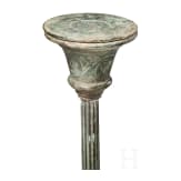 A Roman bronze candelabrum with silver inlays, 2nd half of the 1st century A.D.