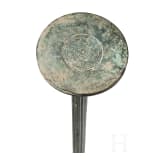 A Roman bronze candelabrum with silver inlays, 2nd half of the 1st century A.D.