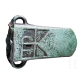Large and heavy, decorated socketed axe, Late Bronze Age of East Europe, 10th century B.C.