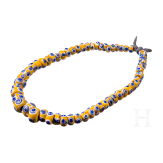 61 yellow-based eye beads, Celtic, 5th&ndash;4th century B.C.