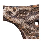 Iron Viking axe with silver inlay in the Jelling style, early to mid-third of the 10th century