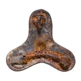 High-quality copy of a silver &lsquo;trefoil fibula&rsquo; with Mammen-style decoration (Viking, mid-10th to early 11th century) from the late 19th century