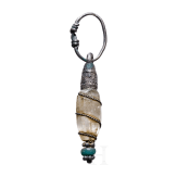 Quartz crystal pendant with silver setting, Viking, 10th - early 11th century.