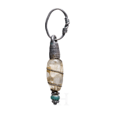 Quartz crystal pendant with silver setting, Viking, 10th - early 11th century.