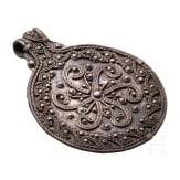 Silver pendant with filigree decoration, Viking, 10th century.