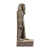 High-quality copy of a statue of Merenptah, made of Egyptian black granite, modelled on the example from the Luxor Museum, late 1950s