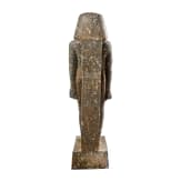 High-quality copy of a statue of Merenptah, made of Egyptian black granite, modelled on the example from the Luxor Museum, late 1950s