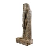 High-quality copy of a statue of Merenptah, made of Egyptian black granite, modelled on the example from the Luxor Museum, late 1950s