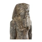 High-quality copy of a statue of Merenptah, made of Egyptian black granite, modelled on the example from the Luxor Museum, late 1950s