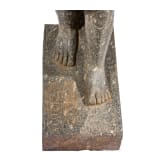 High-quality copy of a statue of Merenptah, made of Egyptian black granite, modelled on the example from the Luxor Museum, late 1950s