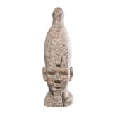 High-quality copy of a head of Amenophis III, made of red Aswan granite, 1950s