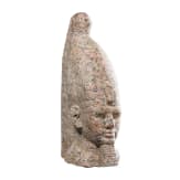 High-quality copy of a head of Amenophis III, made of red Aswan granite, 1950s