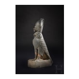 High-quality copy of a sculpture of a Horus falcon, 1950s