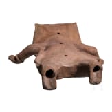 A Pre-Columbian "Sonriente" clay figure, Mexico, Veracruz, Remojadas, 600 to 900 A.D.