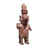 A painted clay figure, Mexico, Jualisco-culture, 100 AD - 250 BC