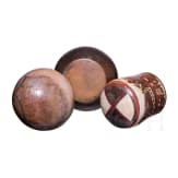 Three Peruvian painted clay vessels, Nazca, probably 3rd - 8th century