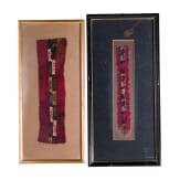 Two Peruvian, pre-Colombian textile fragments, Chancay, probably 1200 - 1450 A.D.