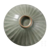 A Chinese Longquan celadon-glazed lotus bowl, probably Yuan or Ming dynasty (14th - 17th century)