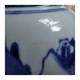 An exquisitely painted Chinese blue and white Gu vase, probably 18th century
