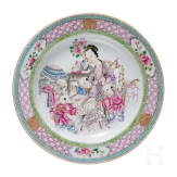 A Chinese famille rose plate, probably Yongzheng period (1723-35)