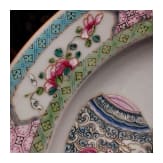 A Chinese famille rose plate, probably Yongzheng period (1723-35)