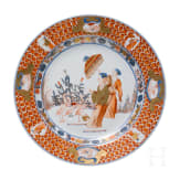 A Chinese famille rose export plate, probably Qianlong period (1735 - 1796)