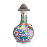 A Chinese kendi with silver mounting, Qing dynasty (1644 - 1911), 18th/19th century