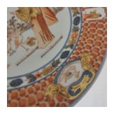 A Chinese famille rose export plate, probably Qianlong period (1735 - 1796)