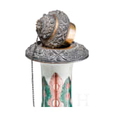 A Chinese kendi with silver mounting, Qing dynasty (1644 - 1911), 18th/19th century
