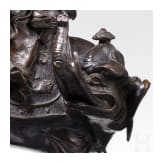 A Japanese bronze of a Kannon on an elephant, Meiji period, circa 1900