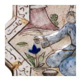 An Iranian tar tile, probably early Qajar period, 18th/19th century