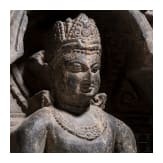 Black stone stele in the style of the Pala Dynasty (c. 750&ndash;1161), probably from this period, 11th/12th century
