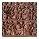 A carved South Indian writing case, circa 1930