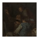 A Dutch interior with dancing peasants, attributed to Cornelis Pietersz Bega, circa 1660