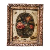 A small flemish still life with flowers and insects in the style of Balthasar van der Ast, 17th/18th century