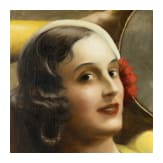 Hans Hassenteufel (1887 - 1943), "Girl dancing with a tambourine", Munich, 1st half of the 20th century