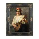 Hans Hassenteufel (1887 - 1943), "Musician with Mandolin&rdquo;, Munich, 1st half of the 20th century