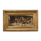 Rudolf Wuensche, Oriental Bazaar Scene, Austrian, dated 1897