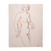 Jacob Wilhelm Fehrle (1884 - 1974), a female head and a nude, German, 1st half of the 20th century
