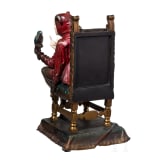 A bronze and ivory jester with parrot, Franz Rosse (1858 - 1900 Hanau), dated 1888