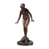 A bronze figure of a nude on a turtle, Richard Fabricius (1863 Berlin - 1923 Dresden), circa 1900