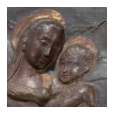 An Italian cartapesta bas-relief in the style of Antonio Rossellino, probably Florence, 2nd half of the 15th century