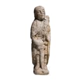 A small Spanish sandstone figurine of St.Paul, 12th/13th century