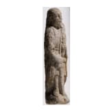 A small Spanish sandstone figurine of St.Paul, 12th/13th century